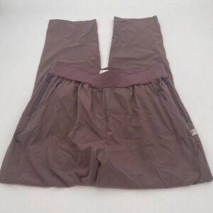 Kay Unger Womens Joggers Large Stretchy Zip Pockets Mauve Casual Preppy Classic